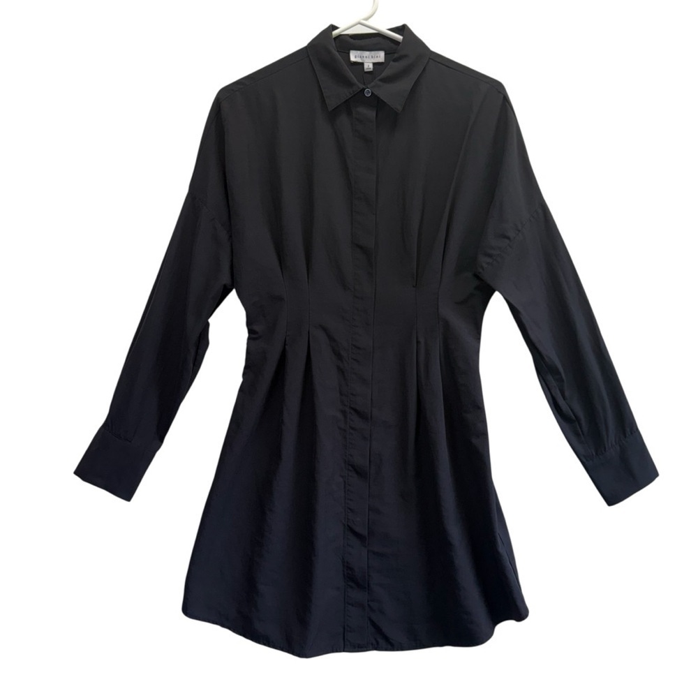 Gianni Bini Black Poplin Shirt Dress. Size 2